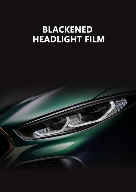 BLACKENED HEADLIGHT FILM